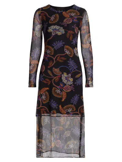 Johnny Was Tulus Silk-blend Dress In Black