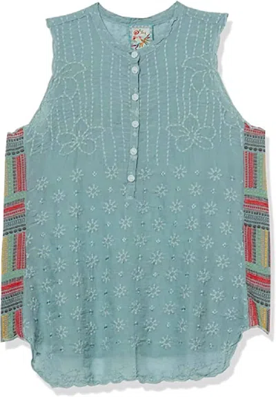 Johnny Was Women's Turia Tank In Sky Blue