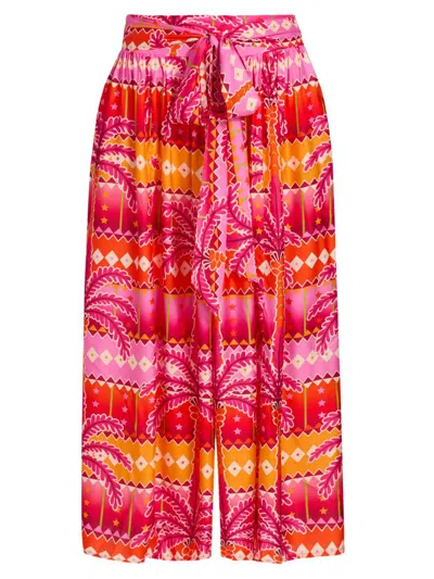 Johnny Was Women's Zahara Palazzo Cropped Pants In Multi