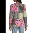 Johnny Was Zanda Split Neck Top In Multicolor In Multi