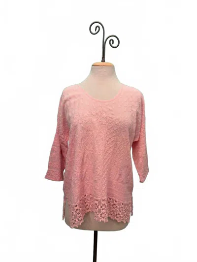 Johnny Was Women's Zora Stitchwork Blouse In Romance Rose In Pink