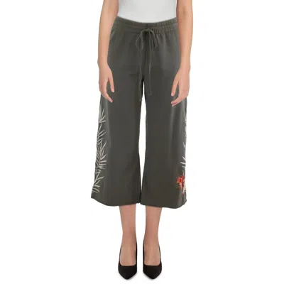 Johnny Was Womens Cropped Embroidery Cropped Pants