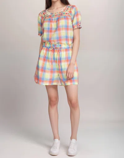 Johnny Was Workshop Delacey Plaid Paperbag Short In Multi