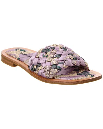 Johnny Was Woven Crane Sandal In Purple