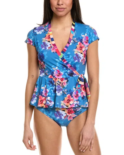 JOHNNY WAS WRAP TANKINI TOP