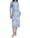 Johnny Was Wynifred Mesh Midi Dress In Jordi In Blue