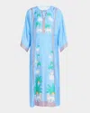 Johnny Was X Paolita Averi Kaftan Coverup In Blue