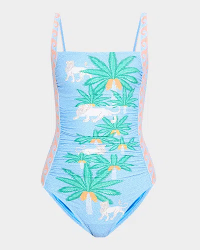 Johnny Was X Paolita Marilyn Ruched One-piece Swimsuit