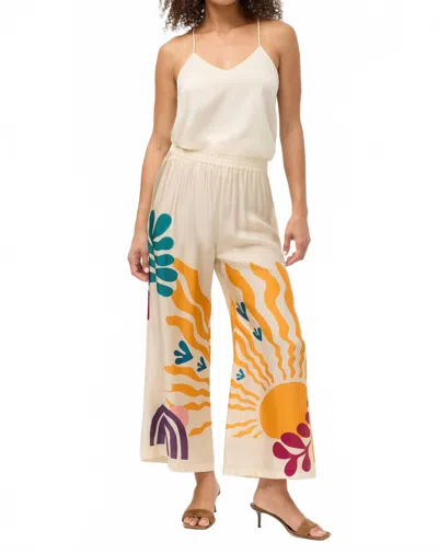 Johnny Was Yasmin Cropped Easy Pant In Solstice Canyon In Multi