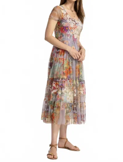 JOHNNY WAS YASMINE MESH DRESS IN ASTERIA