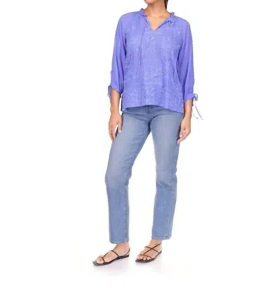 Johnny Was Yiprianne Bonita Blouse In Baja Blue