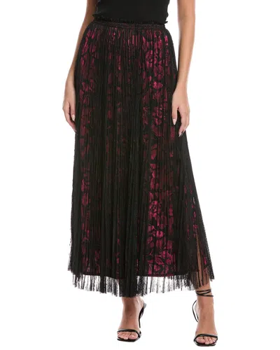 Johnny Was Yolanda Pleated Maxi Skirt In Black