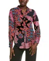 Johnny Was Yrene Burnout Blouse In Alvarado Burnout In Multi
