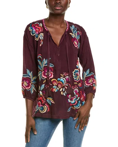 Johnny Was Zadonia Blouse In Brown