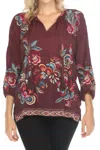 Johnny Was Zadonia Blouse Nemma In Fig