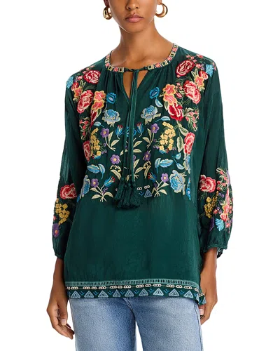 Johnny Was Zadonia Blouse In Rain Forest