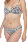Johnny Was Zebra Twist Top In Multi In Multi