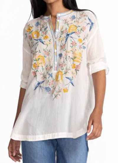 Johnny Was Zitka Zinnia Tunic In White