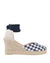 Johnny's Shoes Woman Espadrilles Midnight Blue Size 10 Textile Fibers