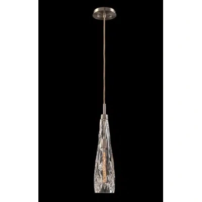 John-richard 1 - Light Single Cone Pendant In Brushed Nickel