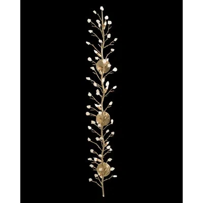 John-richard 12 - Light Antique Silver Candle Wall Light In Antique Silver Champagne