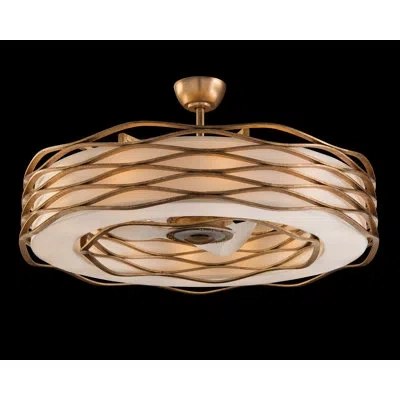 John-richard 12-light 42.5" Unique Semi Flush Mount In Gold
