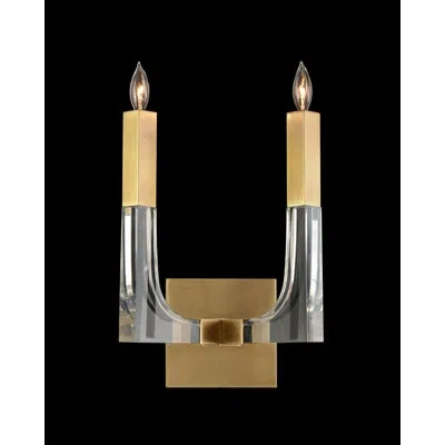 John-richard 2 - Light Brass Candle Wall Light