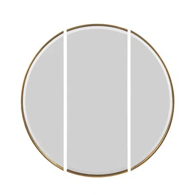 John-richard 3 Piece Tarski Modern Mirror Set In Gold