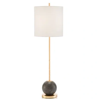 John-richard 35.75'' Oil Bronze/gold Leaf Buffet Lamp In Oil Bronze,gold Leaf