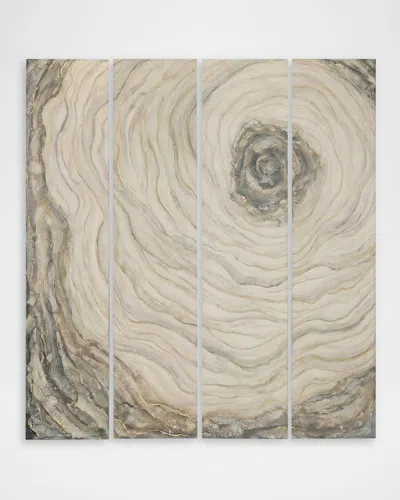 John-richard Achates Wall Panels, Set Of 4 In Gray