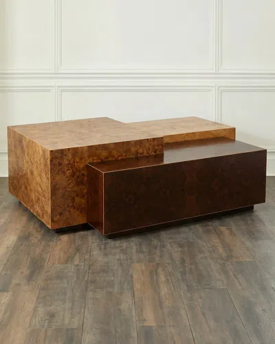 John-richard Alber Burl Cocktail Table