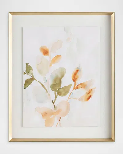 John-richard Autumn Eucalyptus Ii Framed Print By Victoria Barnes In White