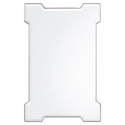 John-richard Aversa Metal Wall Mirror In Silver
