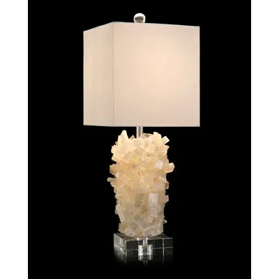 John-richard Calcite 30" Table Lamp In Lemon
