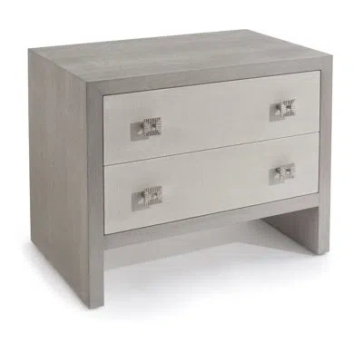 John-richard Chepstow 2 Drawer Nightstand In Gray