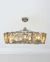 John-richard Collection 10-light Crystal Fandelier In Silver