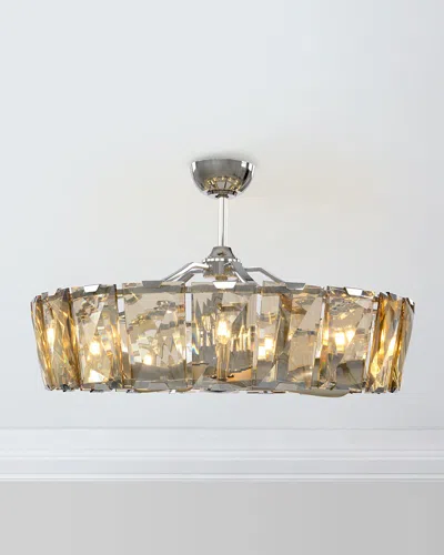 John-richard Collection 10-light Crystal Fandelier In Metallic