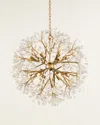 John-richard Collection 28.5" Spherical 12-light Quartz Chandelier In Gold