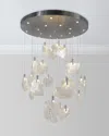 John-richard Collection 41-light Horizontal Selenite Chandelier In Silver