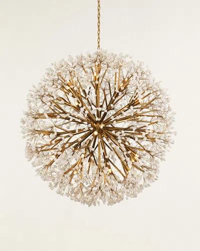 John-richard Collection 43.5" Spherical 30-light Quartz Chandelier In Gold