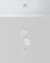 John-richard Collection 6-light Selenite Drop Light Pendant In Metallic
