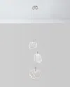 John-richard Collection 6-light Selenite Drop Light Pendant In Silver