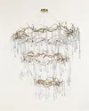 John-richard Collection 72.5"t X 56"dia. Branched Crystal 20-light Chandelier In Gold