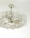 John-richard Collection 8-light Crystal Trim Fandelier In Silver