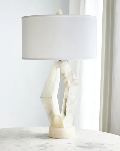 John-richard Collection Abstract Alabaster Table Lamp In Neutral