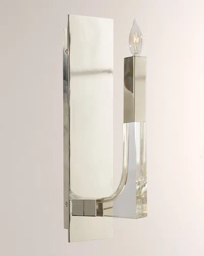 John-richard Collection Acrylic And Nickel 1-light Wall Sconce In Metallic