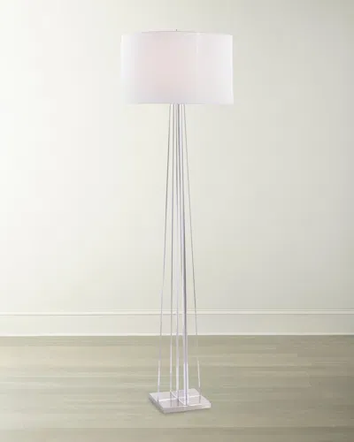 John-richard Collection Acrylic Geometry Floor Lamp In Metallic