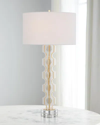 John-richard Collection Acrylic Table Lamp In White