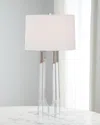 John-richard Collection Acrylic Table Lamp With Polished Nickel In Metallic