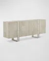 John-richard Collection Aether 4-door Sideboard In Silver